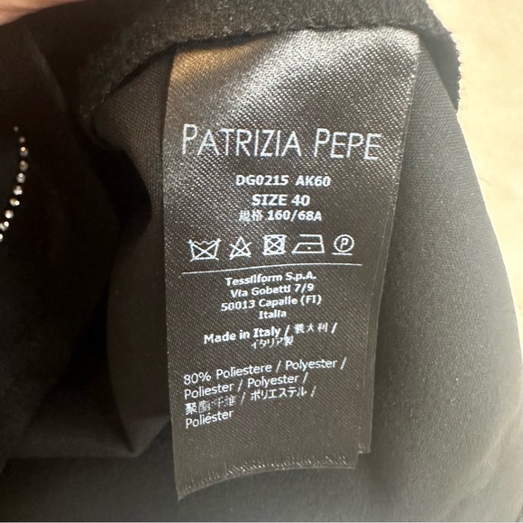 Patrizia Pepe Black Rhinestone Mini Skirt Size 40/small - Picture 9 of 11